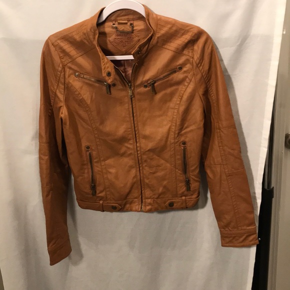 joujou Other - Joujou girls leather look XL 18/20 tan jacket